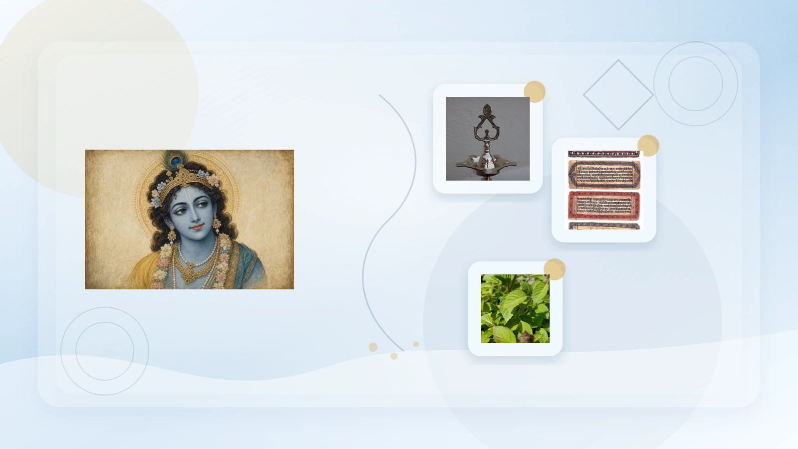 Lord Krishna devotional illustration for bhakti and Janmashtami worship
