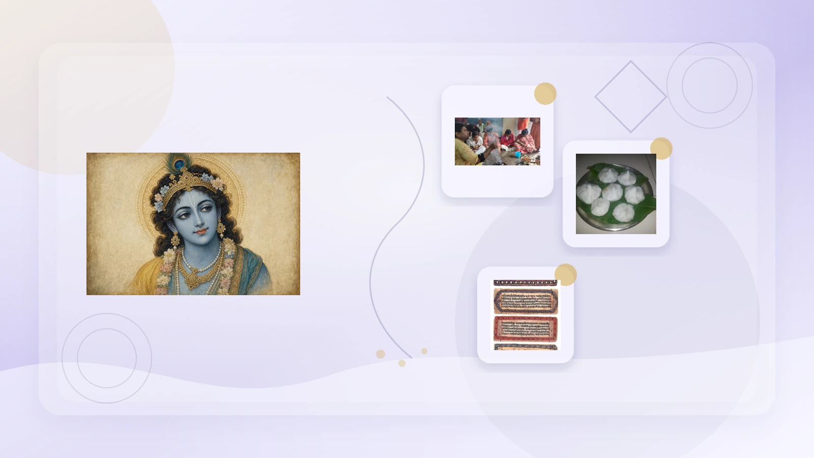 Lord Krishna devotional illustration for bhakti and Janmashtami worship