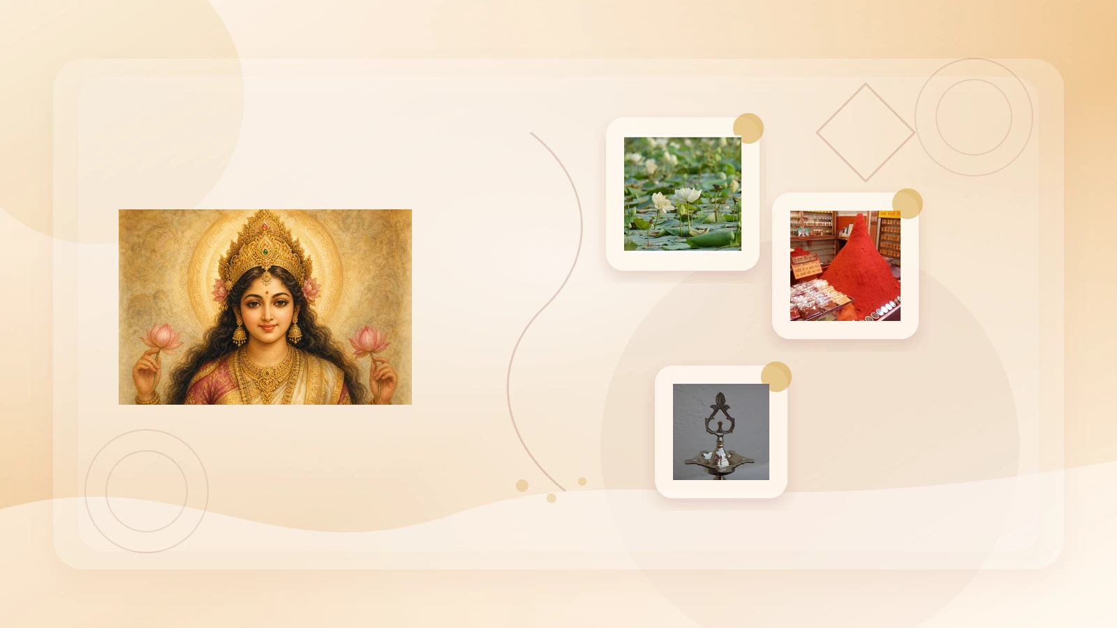 Lakshmi puja kit with samagri for Diwali and home worship