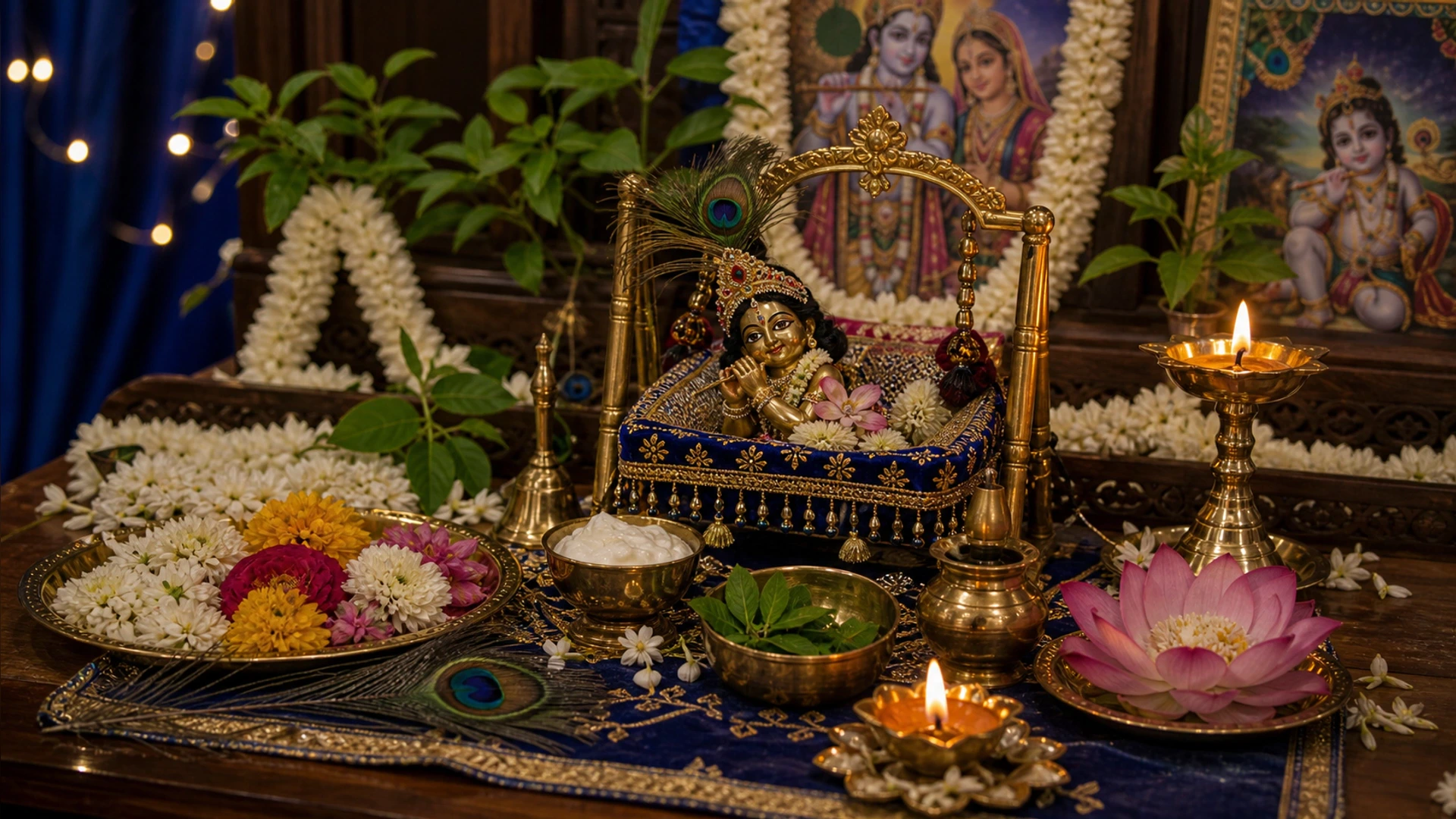 ஜென்மாஷ்டமி மற்றும் கிருஷ்ண பூஜை: சாமாக்ரி, கிட் மேப்பிங், மற்றும் பக்தி நோக்கம் வழிகாட்டி ஹீரோ படம்