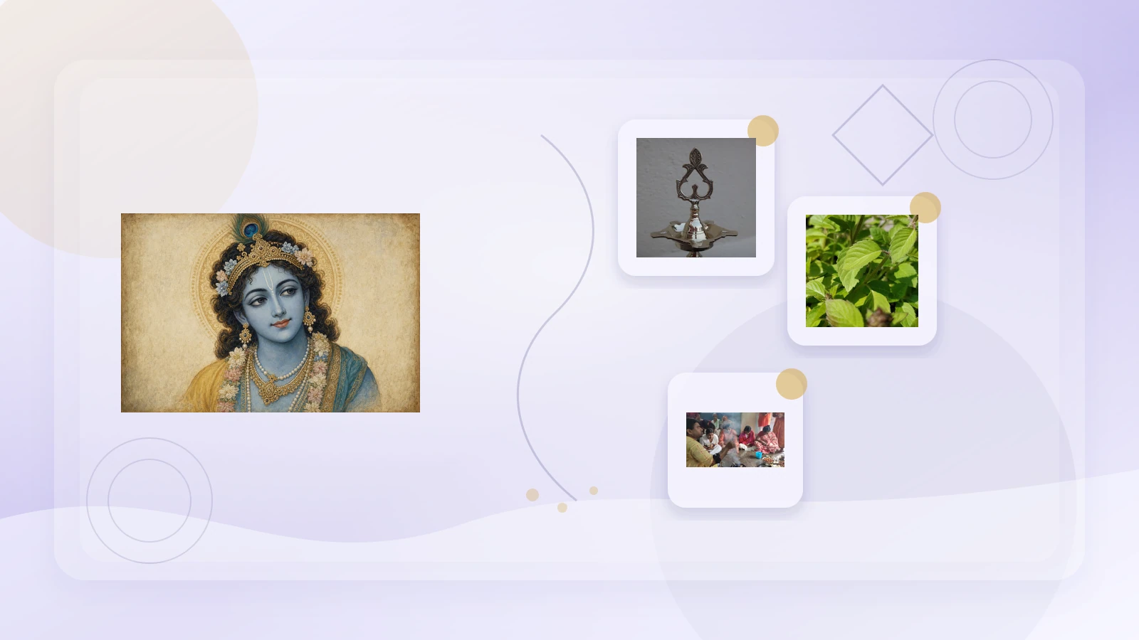 Lord Krishna devotional illustration for bhakti and Janmashtami worship