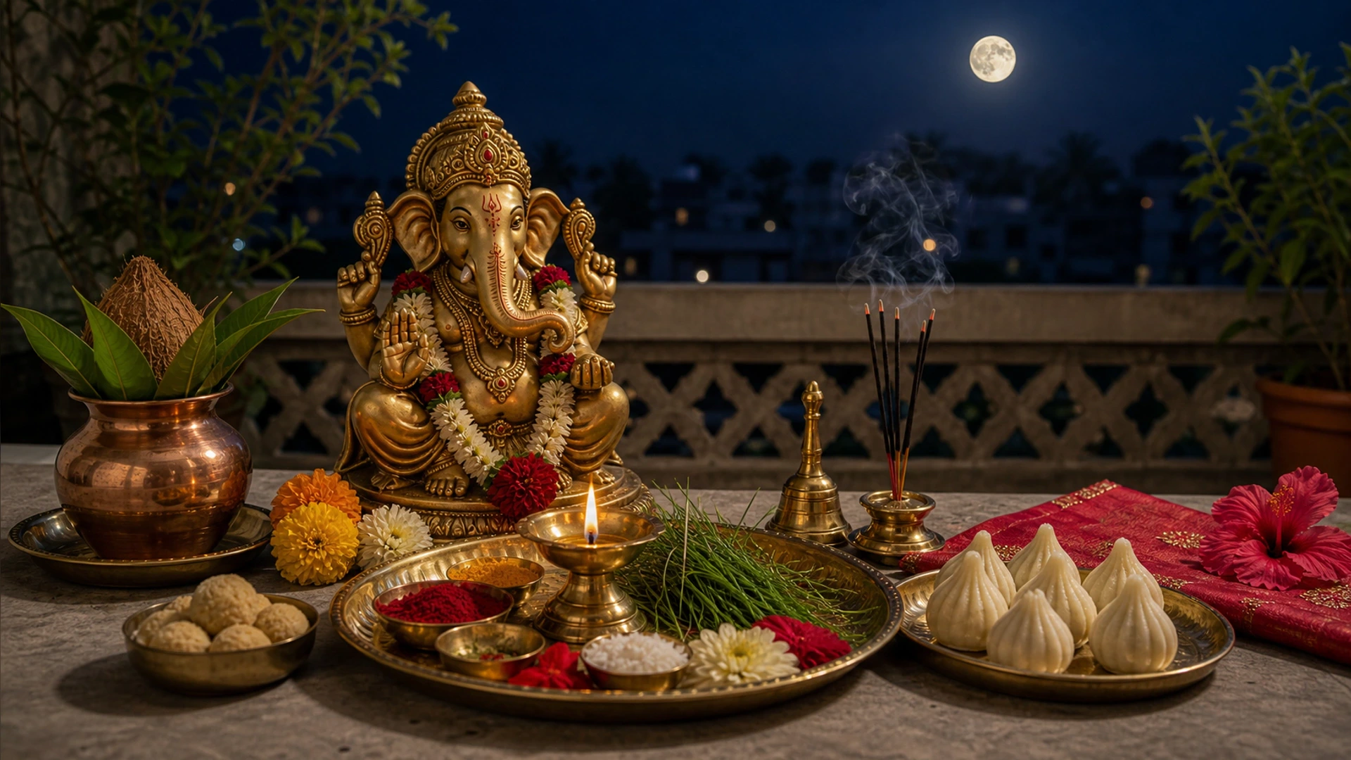 சங்கஷ்டி சதுர்த்தி விரதம்: சந்திரோதயம், திதி மற்றும் விநாயகர் பூஜை நாயகப் படம்