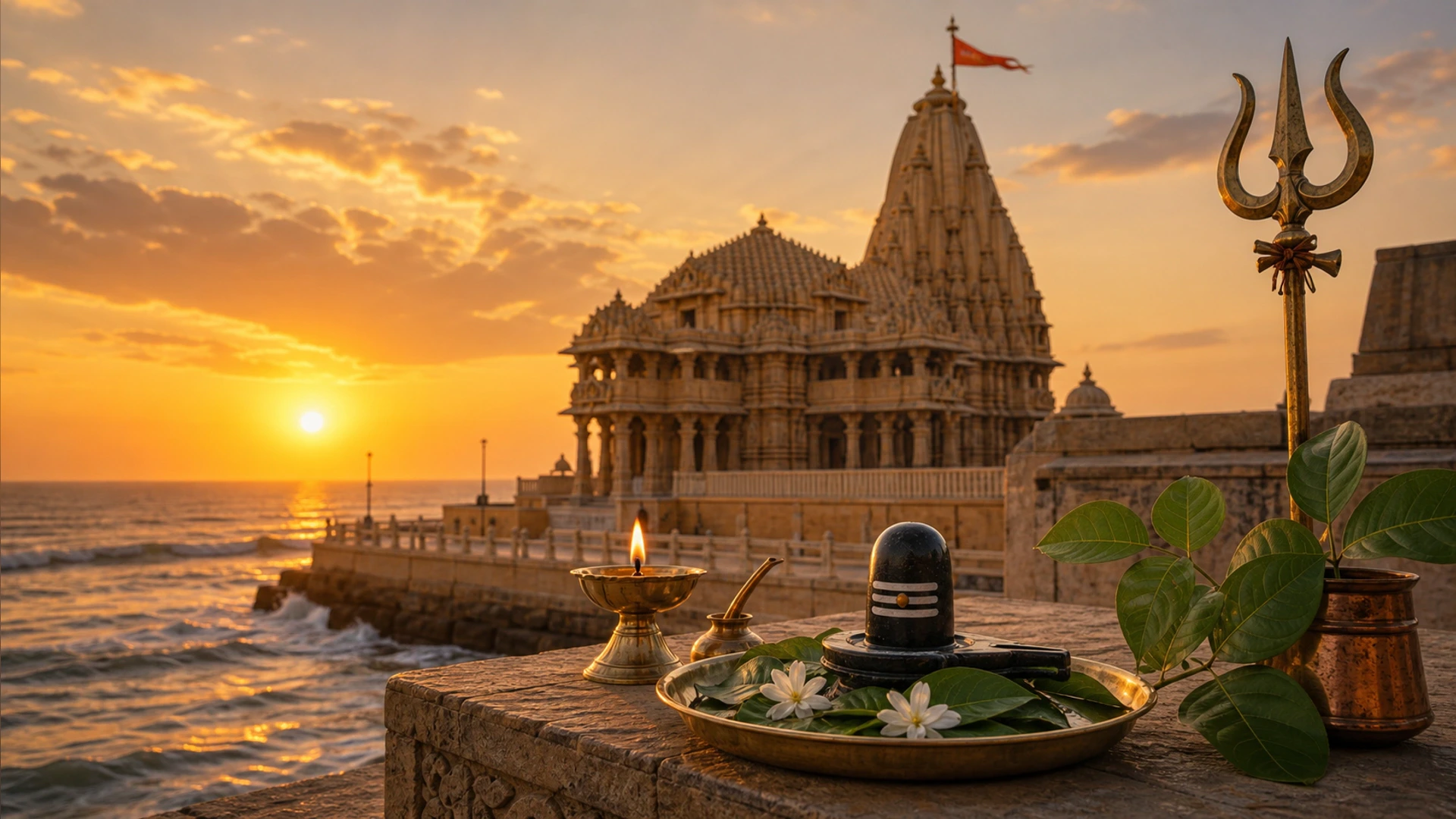 Somnath Spiritual Guide: Temples, Festivals, Rituals, and Puja Planning hero image