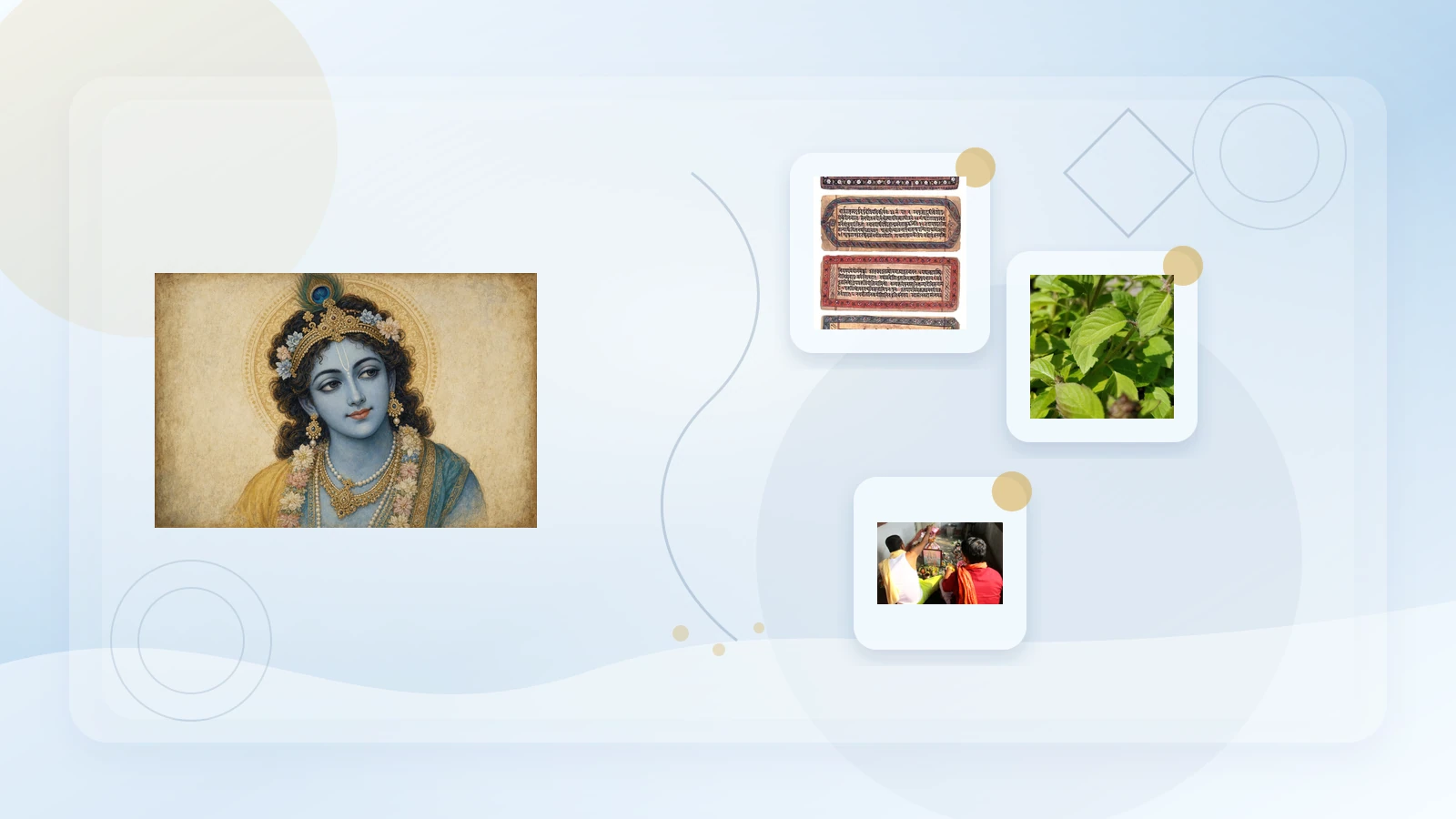 Lord Krishna devotional illustration for bhakti and Janmashtami worship